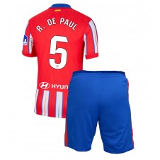 Atletico Madrid Rodrigo De Paul #5 Hjemmedraktsett Barn 2024-25 Kortermet (+ korte bukser)